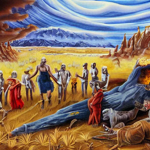 Prompt: mormon apocalypse painting