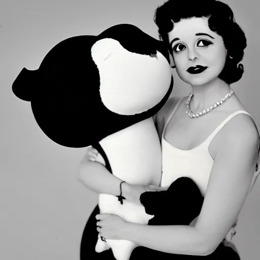 Image similar to betty boop and her lovable cow
