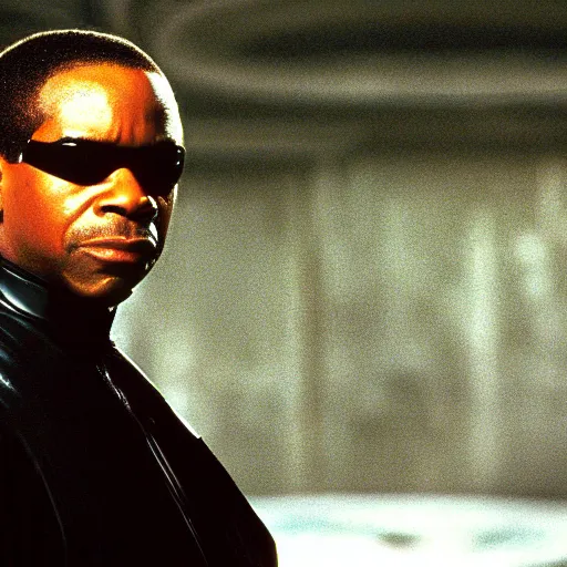 Image similar to A still of Levar Burton as Morpheus in The Matrix (1999)