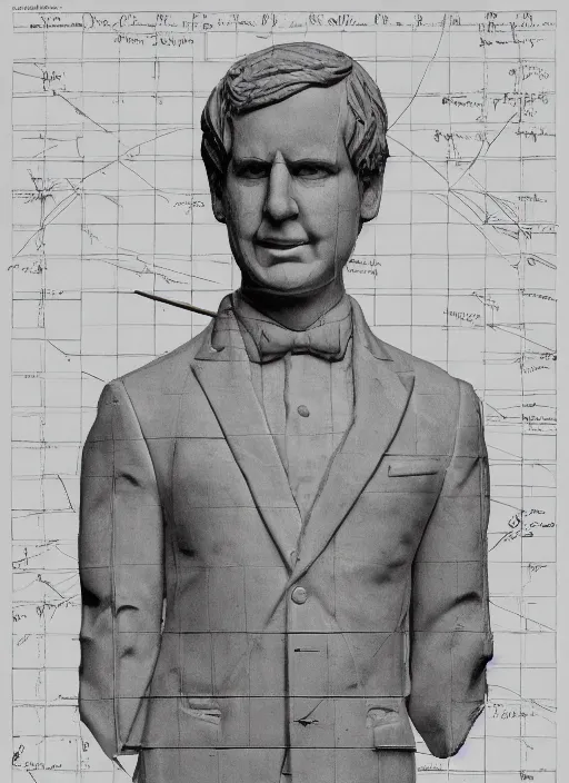 Prompt: !dream an orthographic pastel marble sculpture of garfield, symmetric rendering by wes anderson