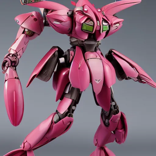 Image similar to futuristic nymphaea mecha sazabi waterlily upper body, sepals forming helmet, floral details, nymphaea, 8 k hd resolution, barbatos gundam with floral inlay, bandai box art, star wars, makoto kobayashi, frank gehry, raymond swanland