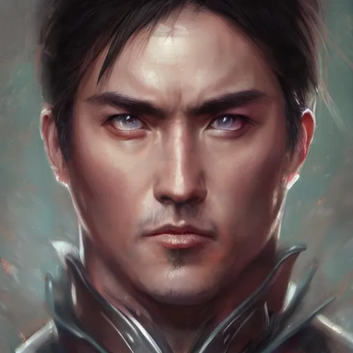 Image similar to jin kazama as a realistic fantasy d & d character, close - up portrait art by donato giancola and greg rutkowski, realistic face, digital art, trending on artstation