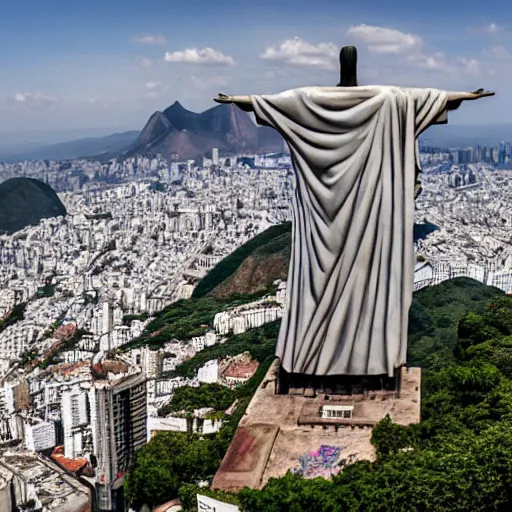 Image similar to graffiti in christ the redeemer