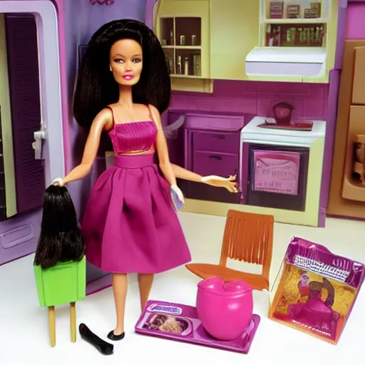 Image similar to pulp fiction barbie playset