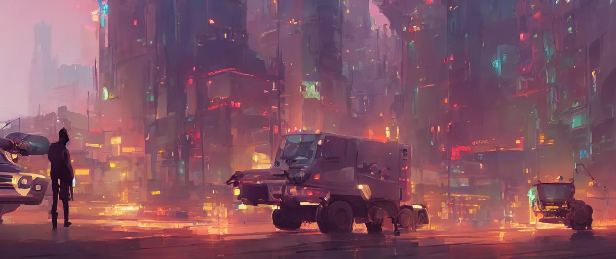 Image similar to concept art of one rescue robot, disaster in the city at night, art gta 5 cover, official fanart behance hd artstation by jesper ejsing, by rhads, makoto shinkai and lois van baarle, ilya kuvshinov, ossdraws, victo ngai, andreas rocha, john harris