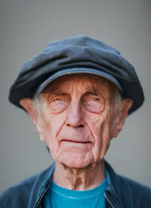 Image similar to portrait photo still of real life morty smith, 8 k, 8 5 mm, f. 1 4