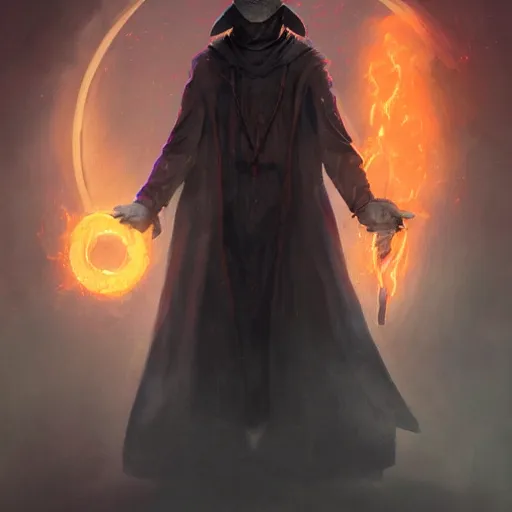 Prompt: wizard plague doctor, Casting a opalescent spell, highly detailed, concept art,, D&D, Fantasy, Digital Painting, sharp focus, dynamic, lighting, 4k, by Greg Rutkowski