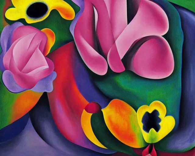 Image similar to artwork by georgia o'keeffe