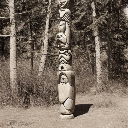 Image similar to totem in a desert, carus, carl gustav