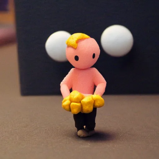 Prompt: claymation peach