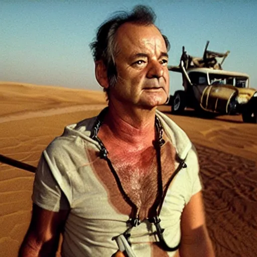 Image similar to bill murray as mad max