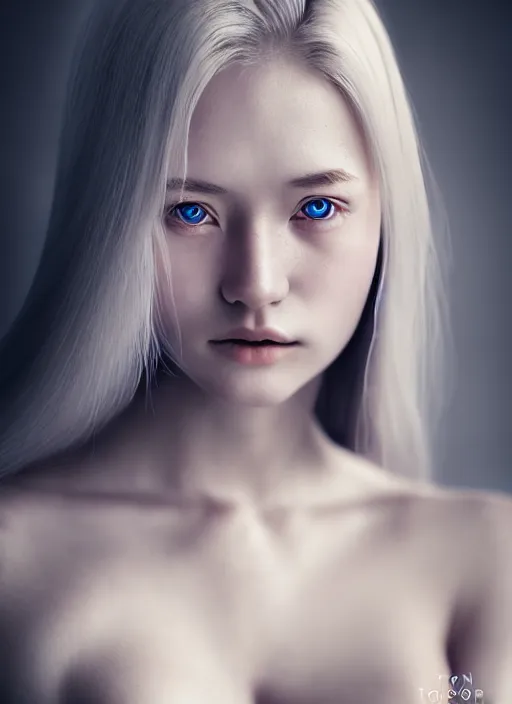 Image similar to a gorgeous norwegian female photo, professionally retouched, soft lighting, realistic, smooth face, full body shot, torso, dress, perfect eyes, sharp focus on eyes, 8 k, high definition, insanely detailed, intricate, elegant, art by jason chan