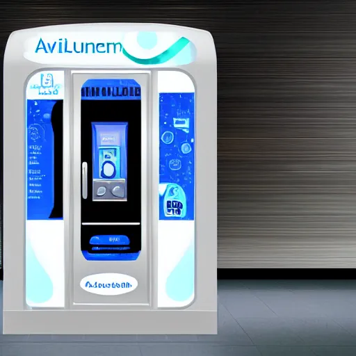 Image similar to a futuristic vending machine that only sells alien technology, aesthetic, award winning, artistic