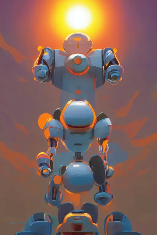 Image similar to metabots medabots medarotto medarot robot minimalist comics, behance hd by jesper ejsing, by rhads, makoto shinkai and lois van baarle, ilya kuvshinov, rossdraws global illumination ray tracing hdr radiating a glowing aura