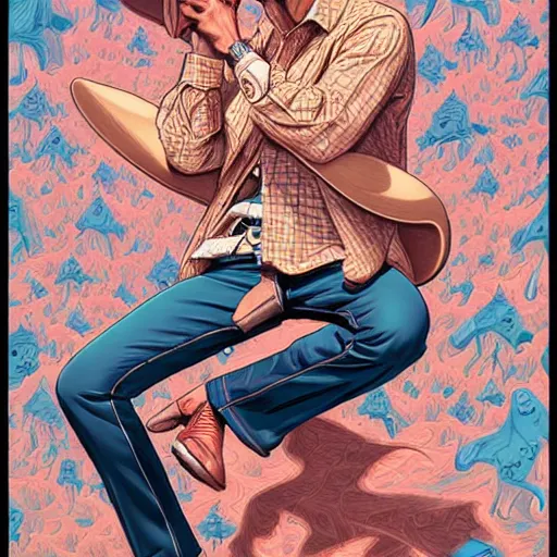 Image similar to 🤠, extremely detailed, sharp focus, wide view, full body shot, smooth, digital illustration, by james jean, by rossdraws, frank franzzeta, sakimichan