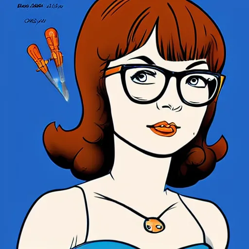 Prompt: velma in the style of rankin - bass