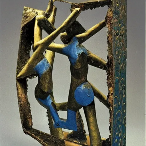 Image similar to abstract sculpture, by max ernst,