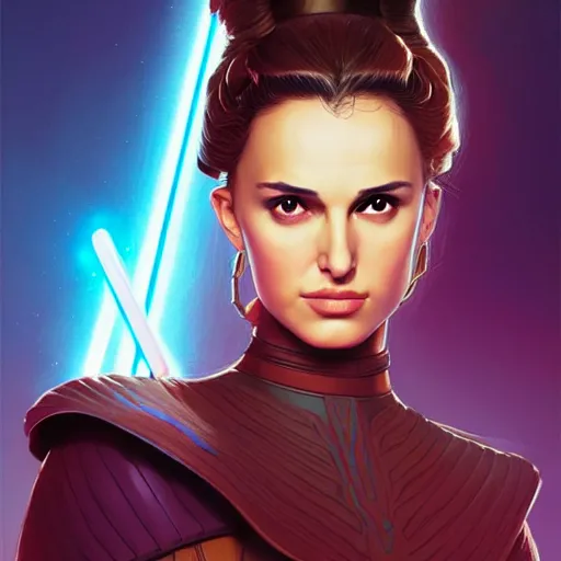 Image similar to padme amidala ( natalie portman ), star wars attack of the clones, game design fanart by concept artist gervasio canda, behance hd by jesper ejsing, by rhads, makoto shinkai and lois van baarle, ilya kuvshinov