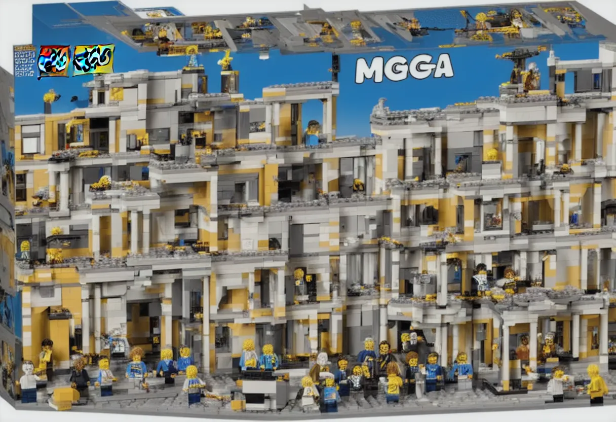 Image similar to mar - a - lago fbi raid lego set