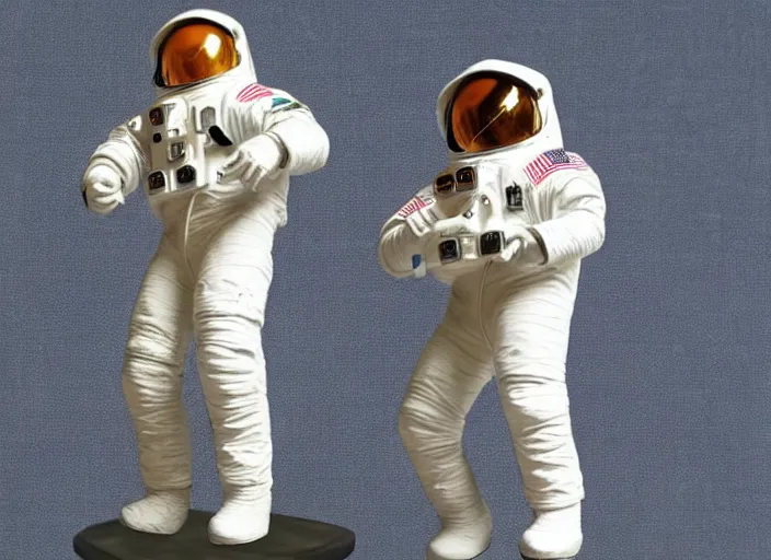 Image similar to Fine Image on the store website, eBay, Full body, 80mm resin figure of a detailed astronaut, Environmental light from the front