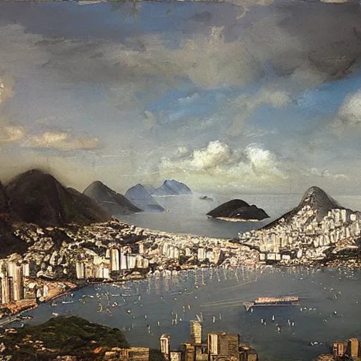 Image similar to rio de janeiro, botafogo, by jeremy mann, photorealistic, 8 k