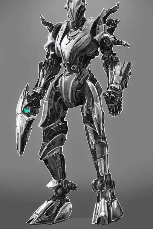 Prompt: giant stunning mechanical robot warrior, on the battlefield, detailed sleek silver armor, epic proportions, epic scale, highly detailed digital art, macro art, warframe fanart, destiny fanart, anthro, giantess, macro, deviantart, 8k 3D realism