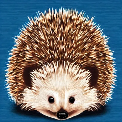 Image similar to the cutest hedgehog in the whole wide world, masterpiece, digital art, light, bright, warm, fuzzy, cute