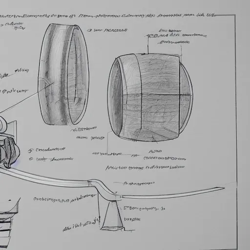 Prompt: alan turning detailed technical sketch