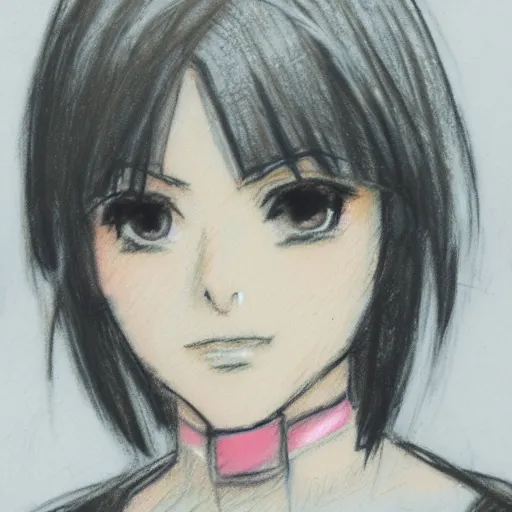 Prompt: Pastel sketch of Makoto Kino