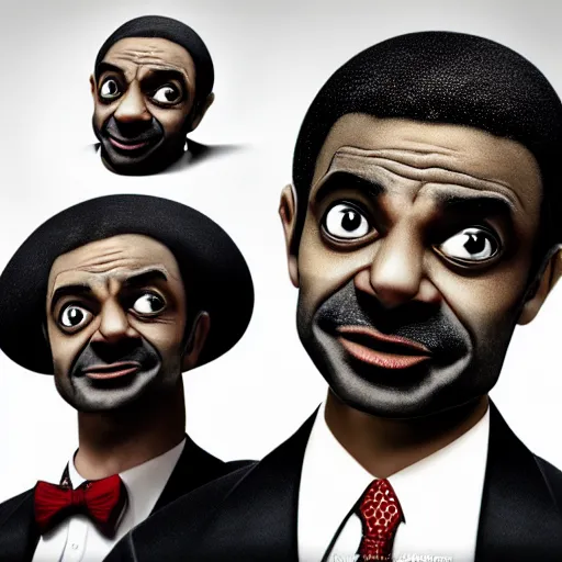 Image similar to black mr bean, photo