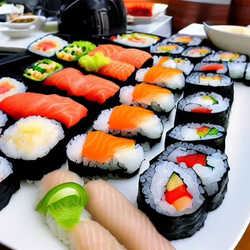 Image similar to lovely sushi buffet