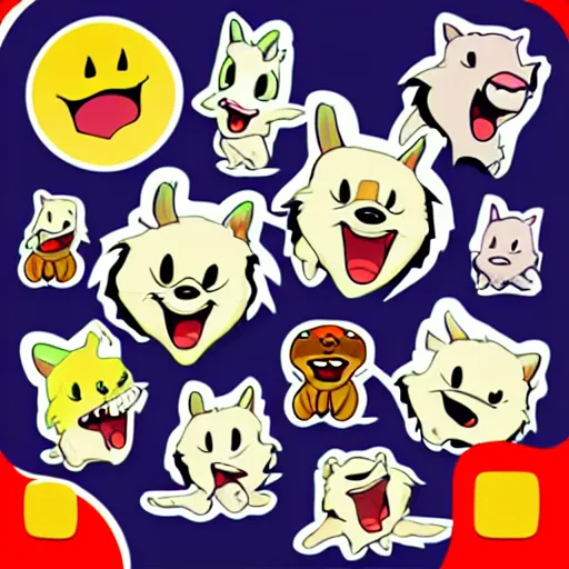 Prompt: telegram stickers