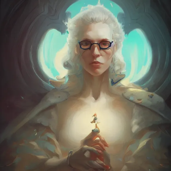 Image similar to a highly detailed portrait in the style of peter mohrbacher and in the style of michael whelan.