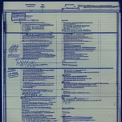 Prompt: a detailed blueprint of god, a top secret document