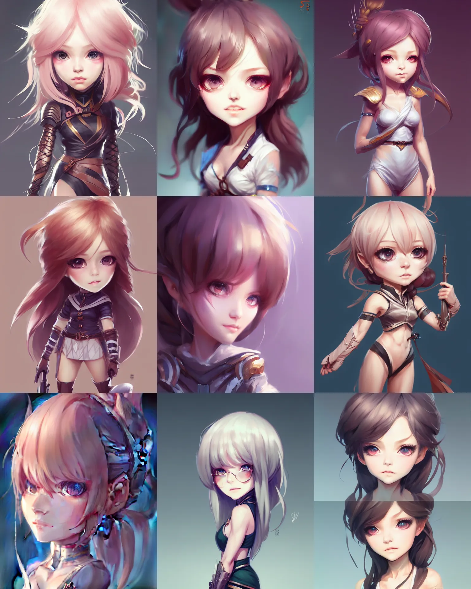 Prompt: character concept art of a gorgeous chibi female character | | distinct - fine, key visual, realistic shaded perfect face, fine details by stanley artgerm lau, wlop, rossdraws, james jean, andrei riabovitchev, marc simonetti, sakimichan, and jakub rebelka, trending on artstation