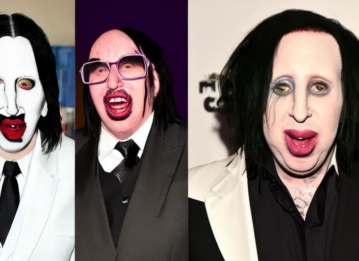 Image similar to marilyn manson danny devito