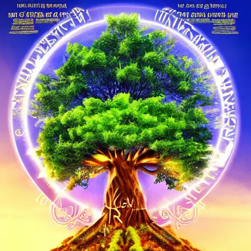 Image similar to the holy golden tree of life, amazing award winning cinematic, ultra detailed