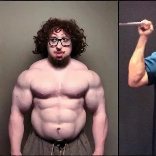 Image similar to sam hyde on steroids