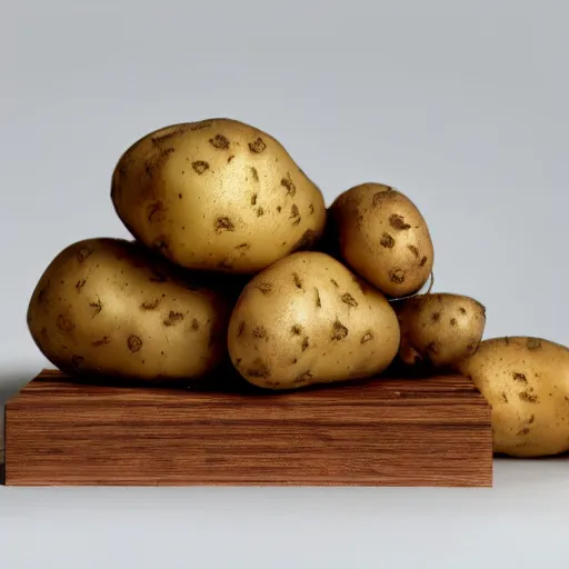Image similar to a potato on fire, white background