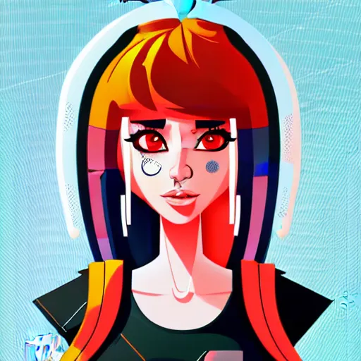 Image similar to 2 d character design, female rapper, vector art, digital art, portrait, 4 k, 8 k, sharp focus, smooth, illustration, concept art, music artist