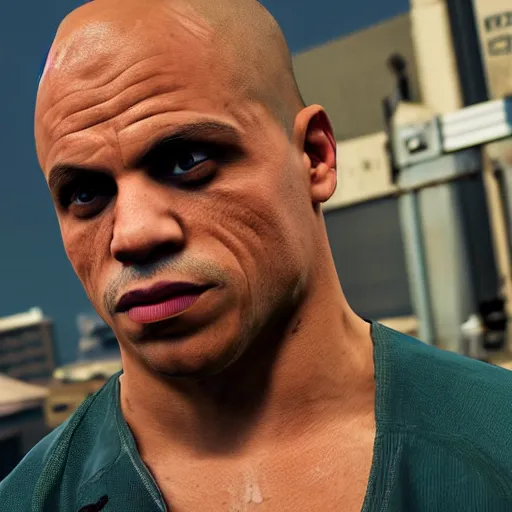 Image similar to tyler 1 in gta v, 4 k, high detail, high - resolution photograph, professional photography, ultra - detail