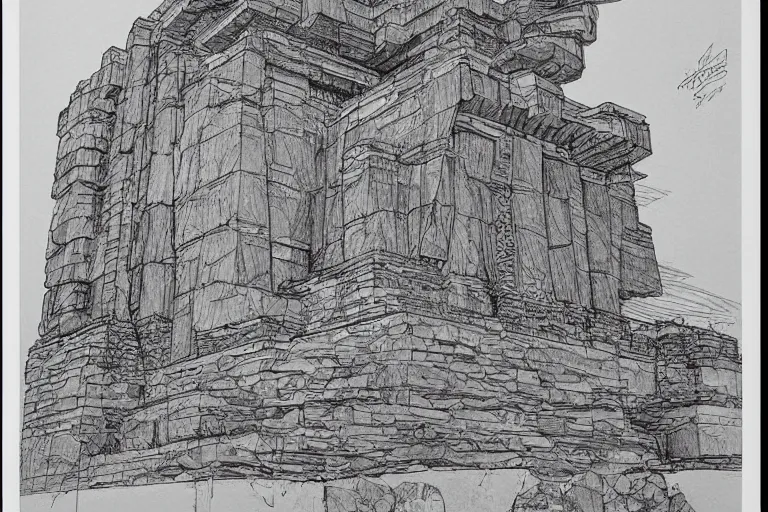 Prompt: gigachad, highly detailed sketch, line art, by frank lloyd wright
