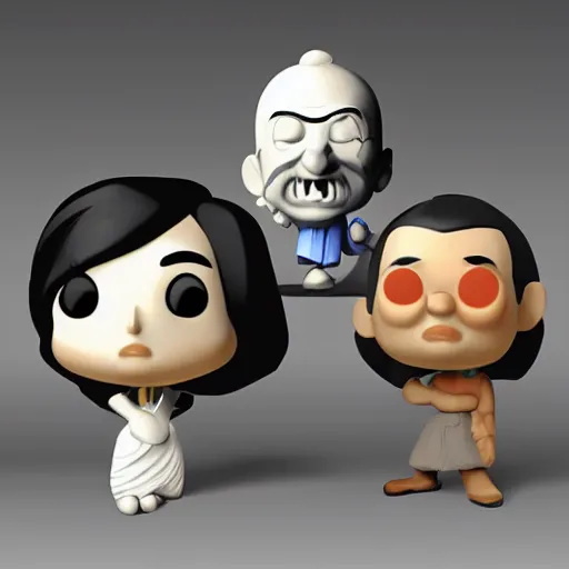 Prompt: toy of Mahatma Gandhi, pixar, very cute, chibi, pop vinyl, unreal engine, studio lighting,