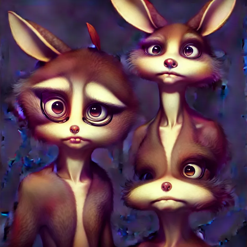 Image similar to a beautiful portrait of a cute anthropomorphic humanoid fursona. big eyes. character design by cory loftis fenghua zhong ryohei hase isma