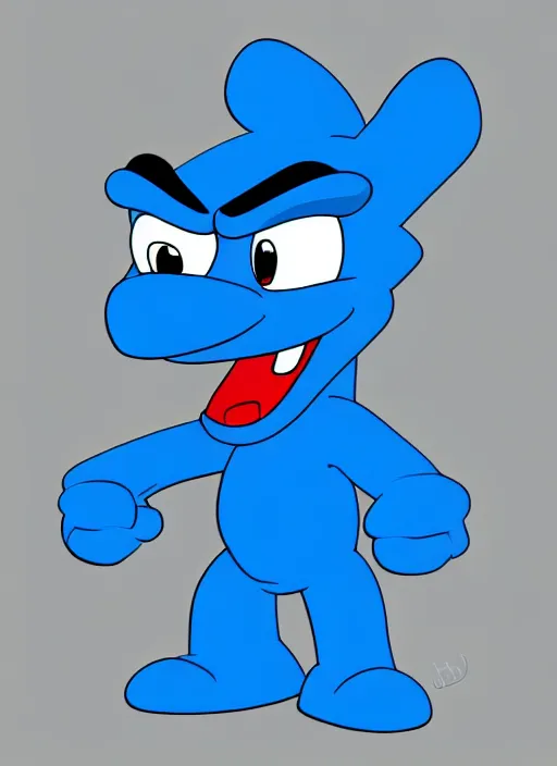 Prompt: portrait of bluey character from bluey cartoon, highly detailed