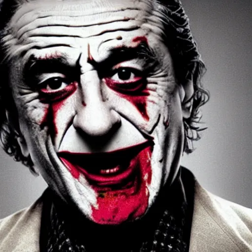 Prompt: Robert de Niro as the joker
