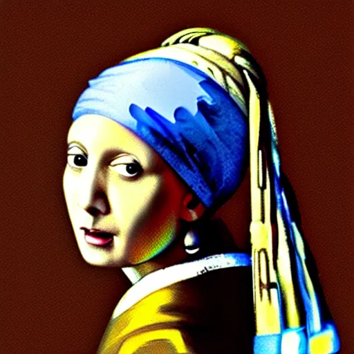 Image similar to monica geller as the girl with the pearl earring