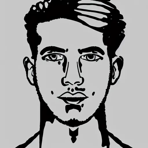 Prompt: human, male, portrait, vectorart