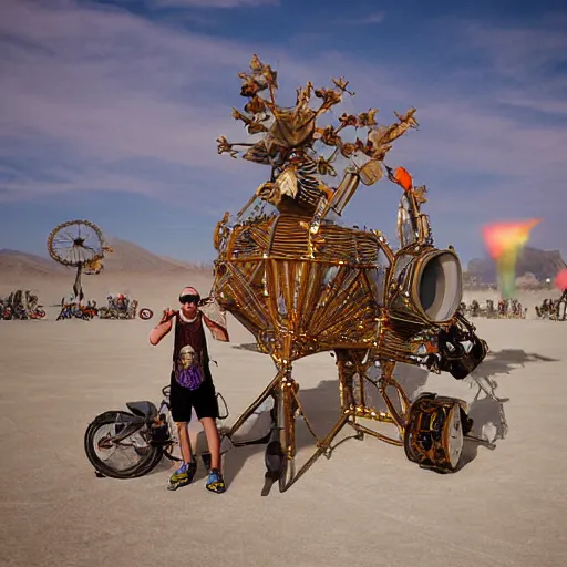 Image similar to Gizmo at burning man, photograph