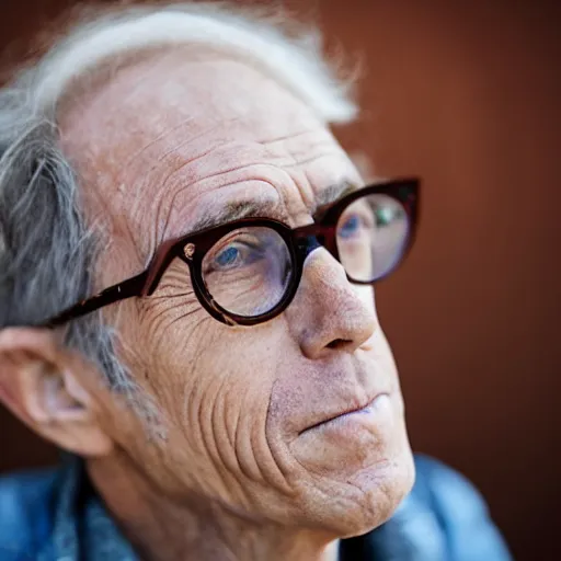 Image similar to dslr photo portrait still of 7 2 year old age 7 2 ben folds at age 7 2!!!, 8 5 mm f 1. 8